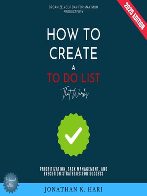 cover image of How to Create a To-Do List That Works